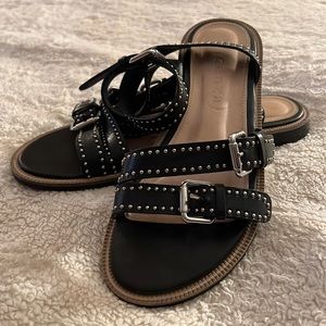 Atanado Preto Gladiator Sandals